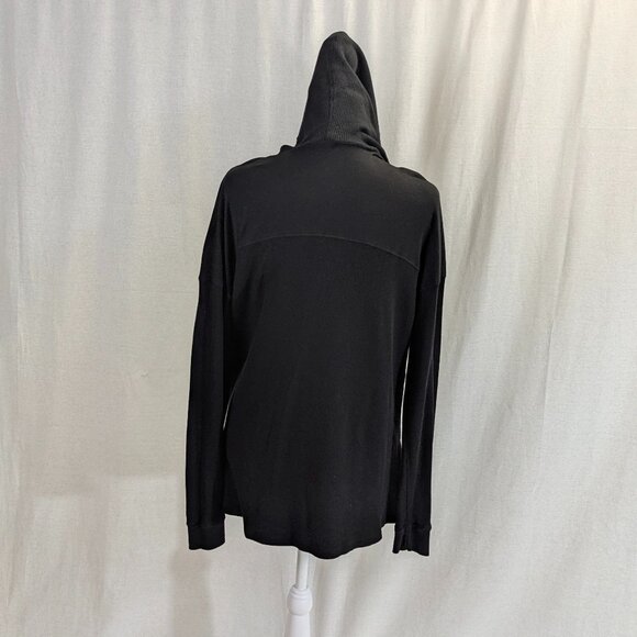 Splendid Size Small Open Black Hooded Cardigan - Picture 3 of 14